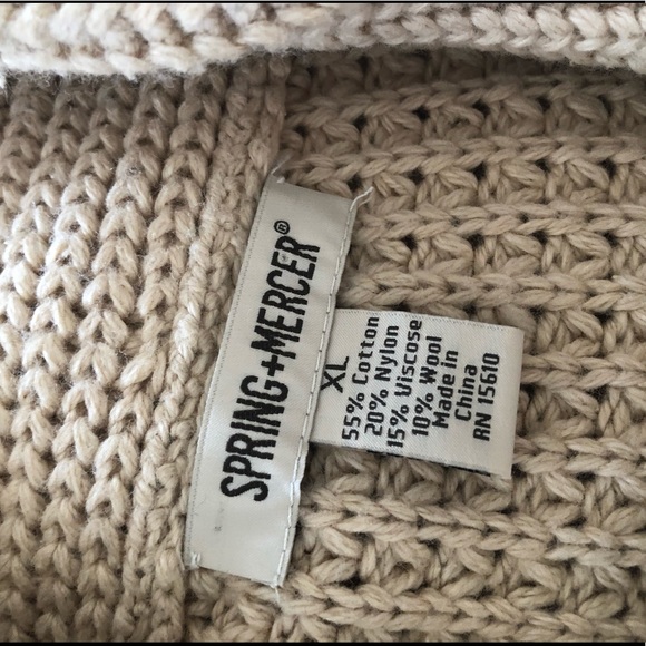 Spring + Mercer chunky cardigan sweater size XL - Picture 3 of 3